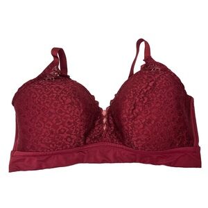 Auden lightly lined bralette Lace Burgundy, size 3X